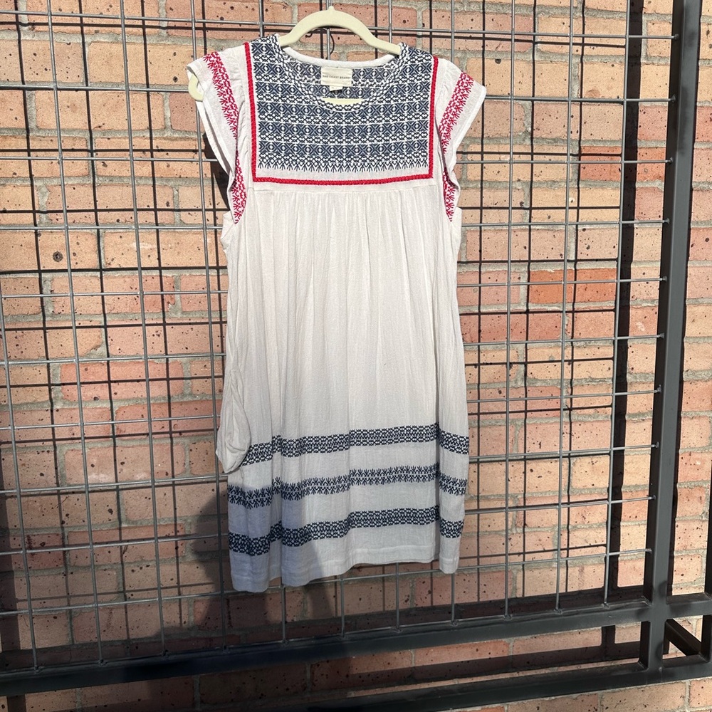 The Coast Brand linen embroidered dress, one size.